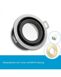LED Einbaustrahler IP65 für MR16 Leuchtmittel inkl. Cover rund, gold, inkl. MR16